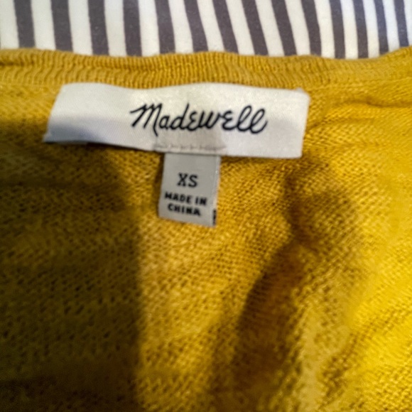 Madewell Light Mustard Cardigan - Picture 3 of 3